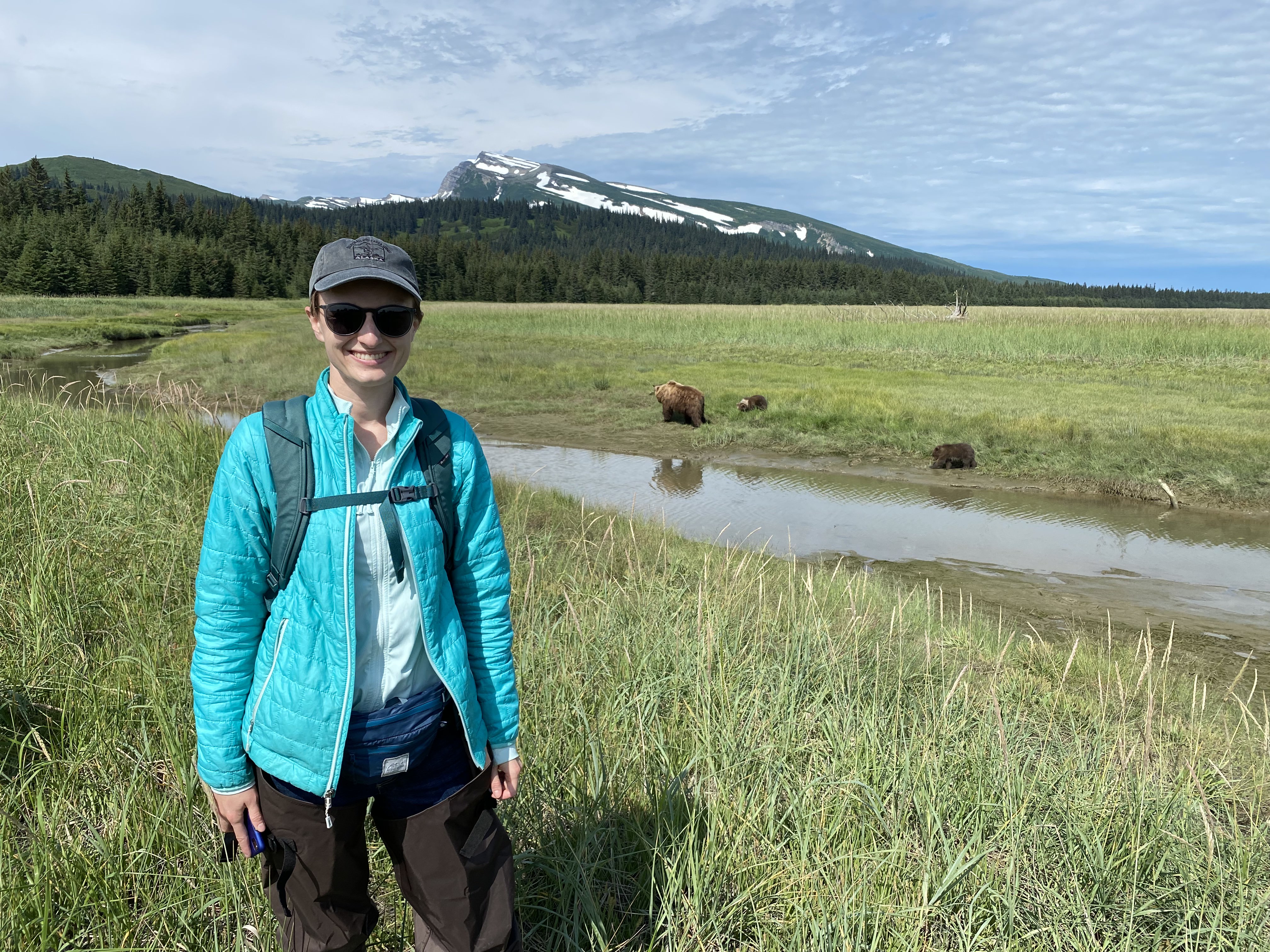 Sketching the vista and skipping stones at the end of the Homer Spit in Alaska